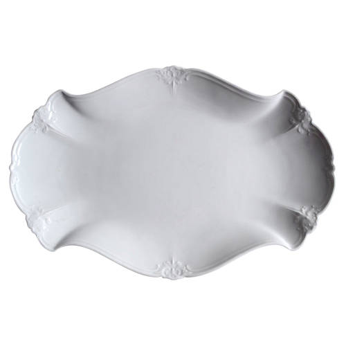 Baronesse White 15" Oval Serving Platter