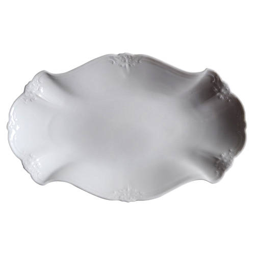 Baronesse White 10" Oval Serving Platter