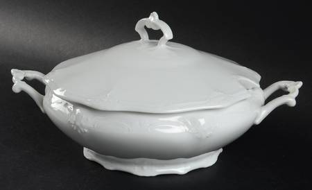 Baronesse White Round Covered Vegetable