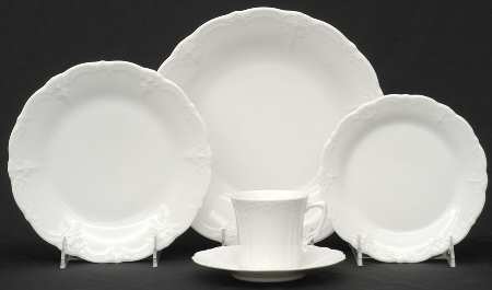 Baronesse White 5 Piece Place Setting