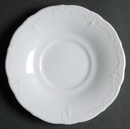 Baronesse White Saucer for Flat Cup