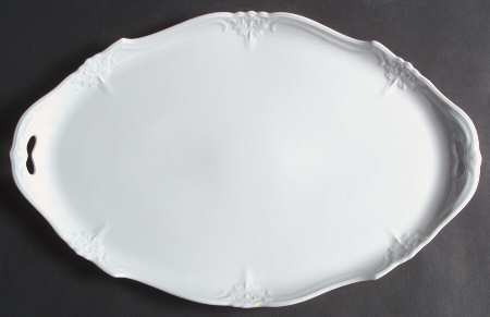 Baronesse White 16" Oval Serving Platter