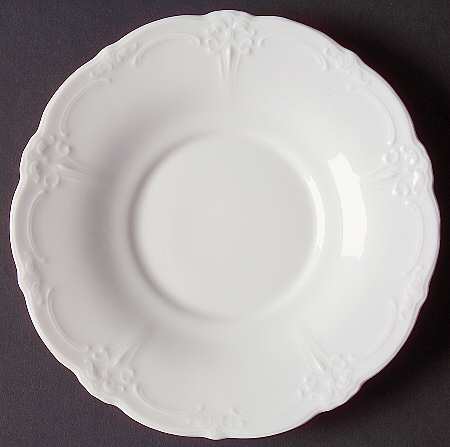 Baronesse White Saucer for Flat Cup