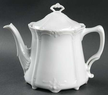 Baronesse White Teapot & Lid