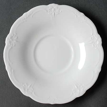 Baronesse White Saucer for Flat Cup