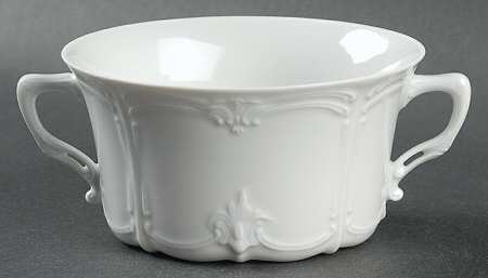 Baronesse White Flat Cream Soup Bowl