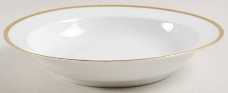 Colonial (Smooth Gold Band) Rim Soup Bowl