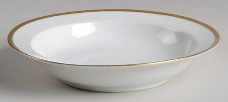 Colonial (Smooth Gold Band) Rim Soup Bowl