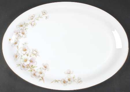 Dogwood 15" Oval Serving Platter