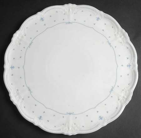 Fleur De Lis Blue Tart Dish