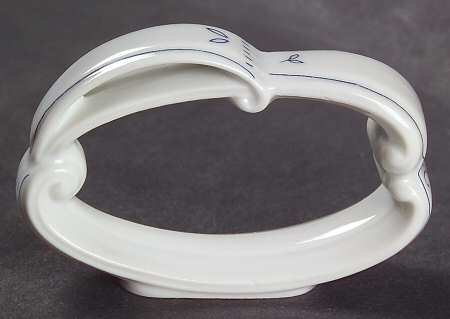 Fleur De Lis Blue Napkin Ring