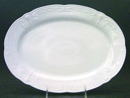 Fortuna White 12" Oval Serving Platter