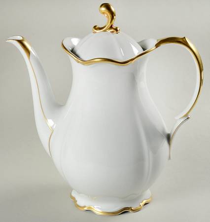 Golden Band Coffee Pot & Lid