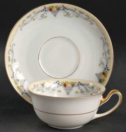 Golden West Flat Cup & Saucer Set