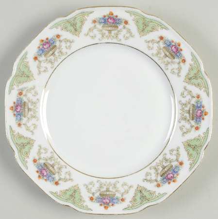 The Shannon (White Border) Bread & Butter Plate by Tirschenreuth