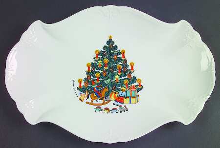 Tannenbaum 13" Oval Serving Platter