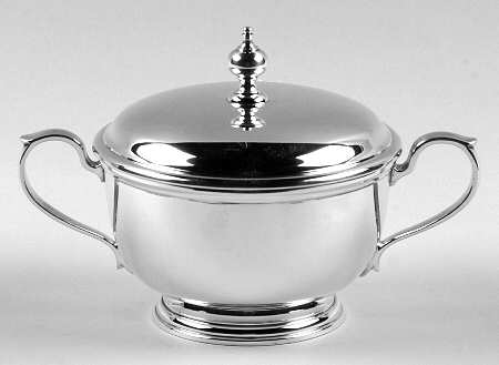 Sterling Hollowware Sugar Bowl & Lid