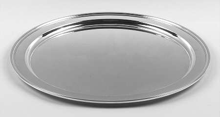 Sterling Hollowware Large Round Sterling Tray