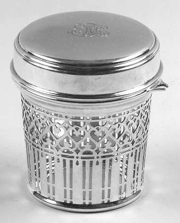 Sterling Hollowware Sterling Mustard Pot with Lid