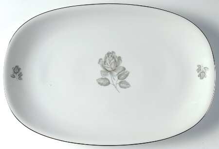 Ebony Rose 15" Oval Serving Platter