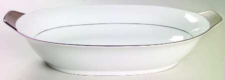 Midnight Rose 11" Oval Vegetable Bowl
