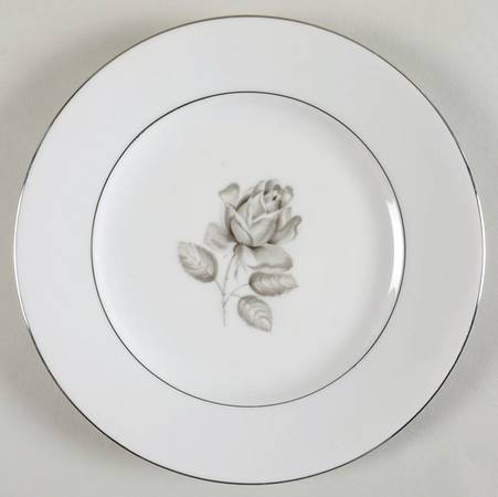 Midnight Rose Salad Plate