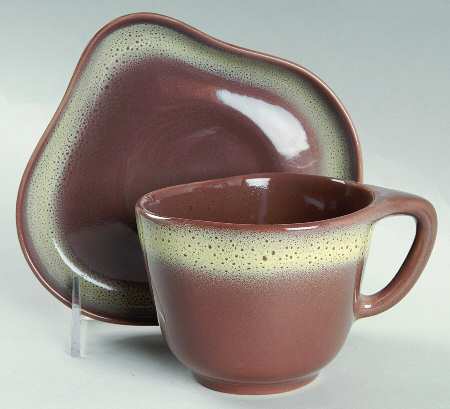 Frosty Fudge Flat Cup & Saucer Set