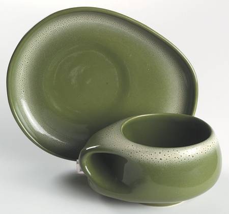 Frosty Pine Flat Cup & Saucer Set