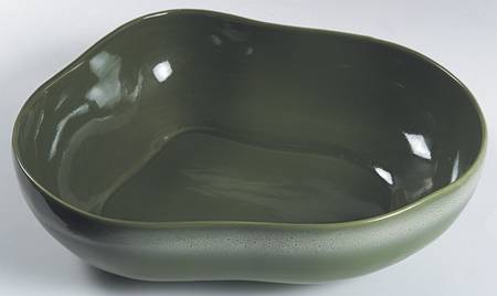 Frosty Pine 12" Large Salad Serving Bowl