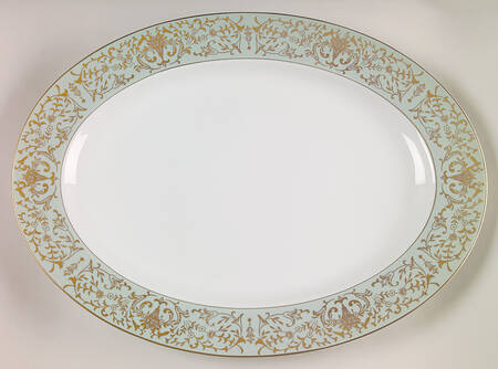 Coronation Green 16" Oval Serving Platter