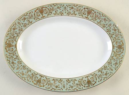 Coronation Green 12" Oval Serving Platter