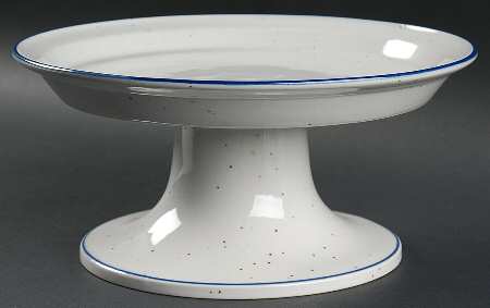Earthstone Blue Reef 10" Diameter Pedestal Cake Stand