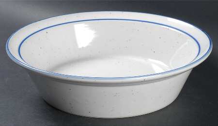 Earthstone Blue Reef 11" Round Vegetable Bowl