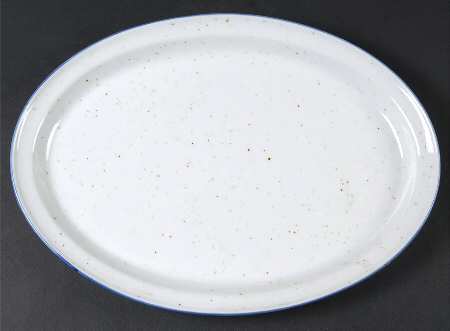 Earthstone Blue Reef 14" Oval Serving Platter