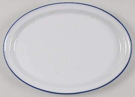 Earthstone Blue Reef 14" Oval Serving Platter
