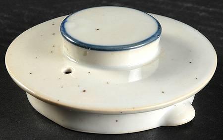 Earthstone Blue Reef Lid for Teapot No Removable Top Handle