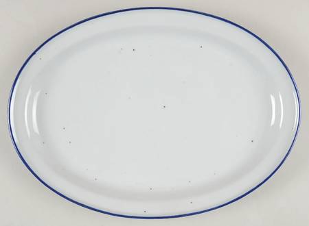 Earthstone Blue Reef 12" Oval Serving Platter