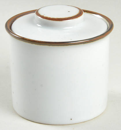 Earthstone Rust Brown Sugar Bowl & Lid