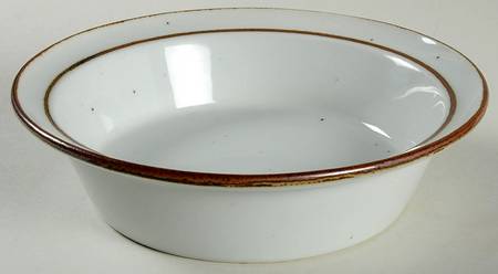 Earthstone Rust Brown Rim Soup Bowl