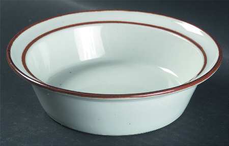 Earthstone Rust Brown Rim Cereal Bowl