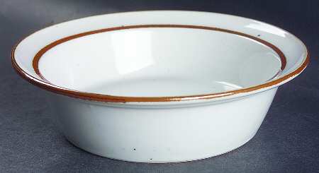 Earthstone Rust Brown Rim Cereal Bowl