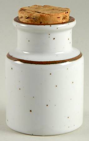 Earthstone Rust Brown 3" Storage Jar & Lid