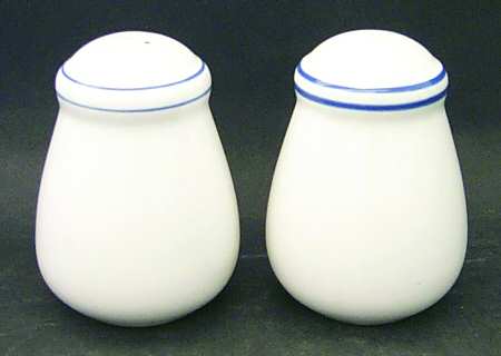 Galaxy Blue Banded Salt & Pepper Set by Trend Pacific