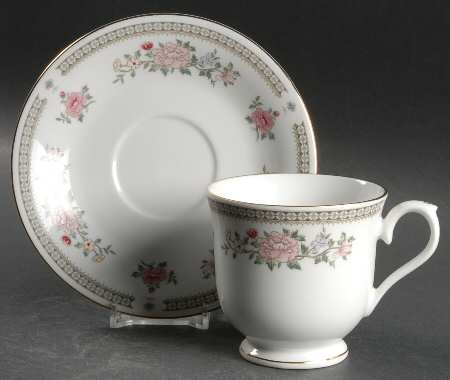 1560 (China) Footed Cup & Saucer Set