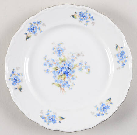 Forget Me Nots Salad Plate