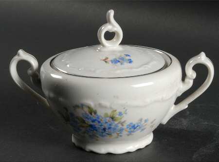Forget Me Nots Sugar Bowl & Lid