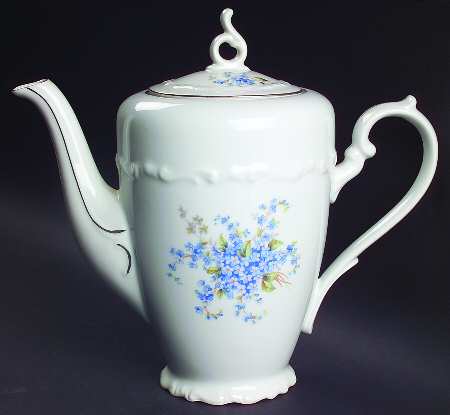 Forget Me Not Coffee Pot & Lid