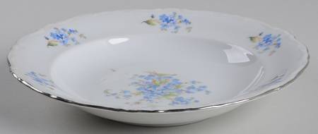 Forget Me Not Rim Soup Bowl