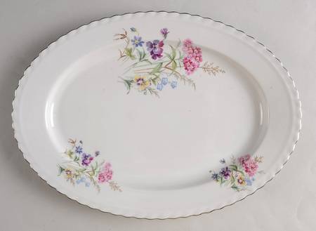Meadow Flowers 13" Oval Serving Platter by Toscport