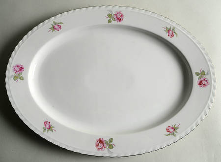 Vienna Rose 16" Oval Serving Platter by Toscport